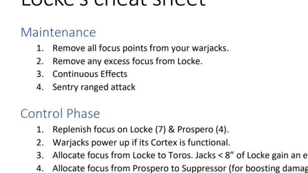 Snip of Locke's cheat sheet